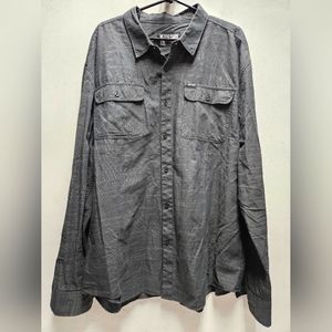 Zoo York mens XXL striped long sleeve button up casual shirt